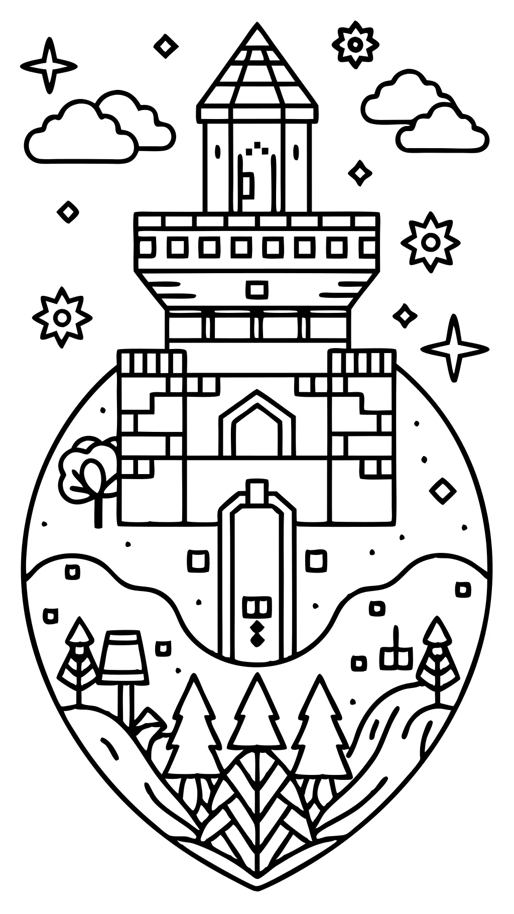 mindcraft coloring pages